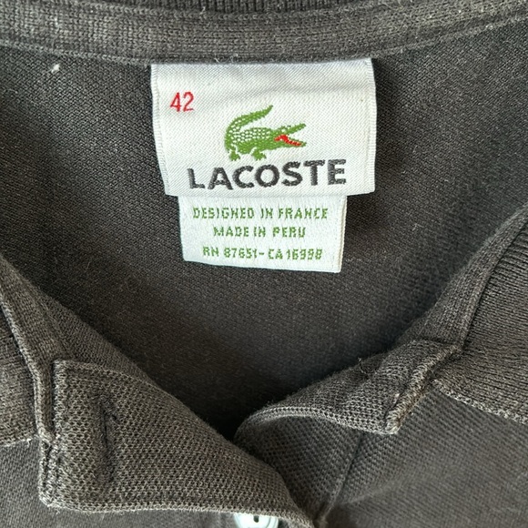 Lacoste | Preppy Vintage Y2K Polo Shirt Dress Sz 42 (L) - Picture 4 of 6